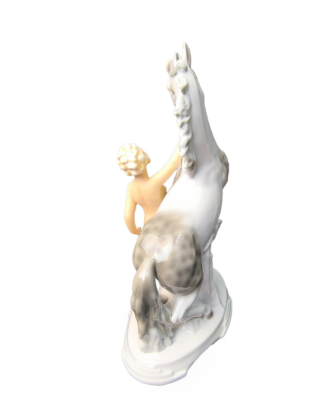 Фарфоровая статуэтка "Амазонка с конем" Wallendorf