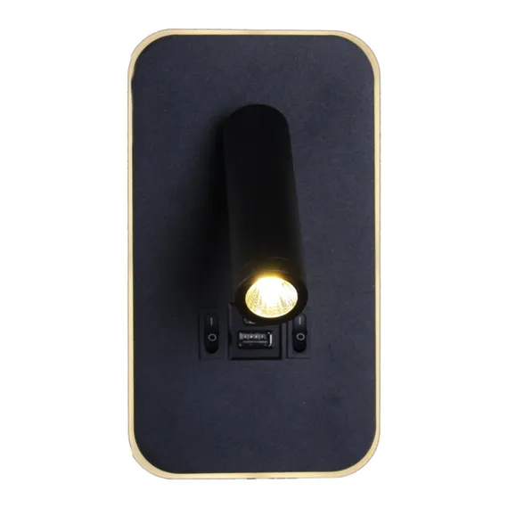 86204-9.2-001KT LED12W+USB BK светильник настенный