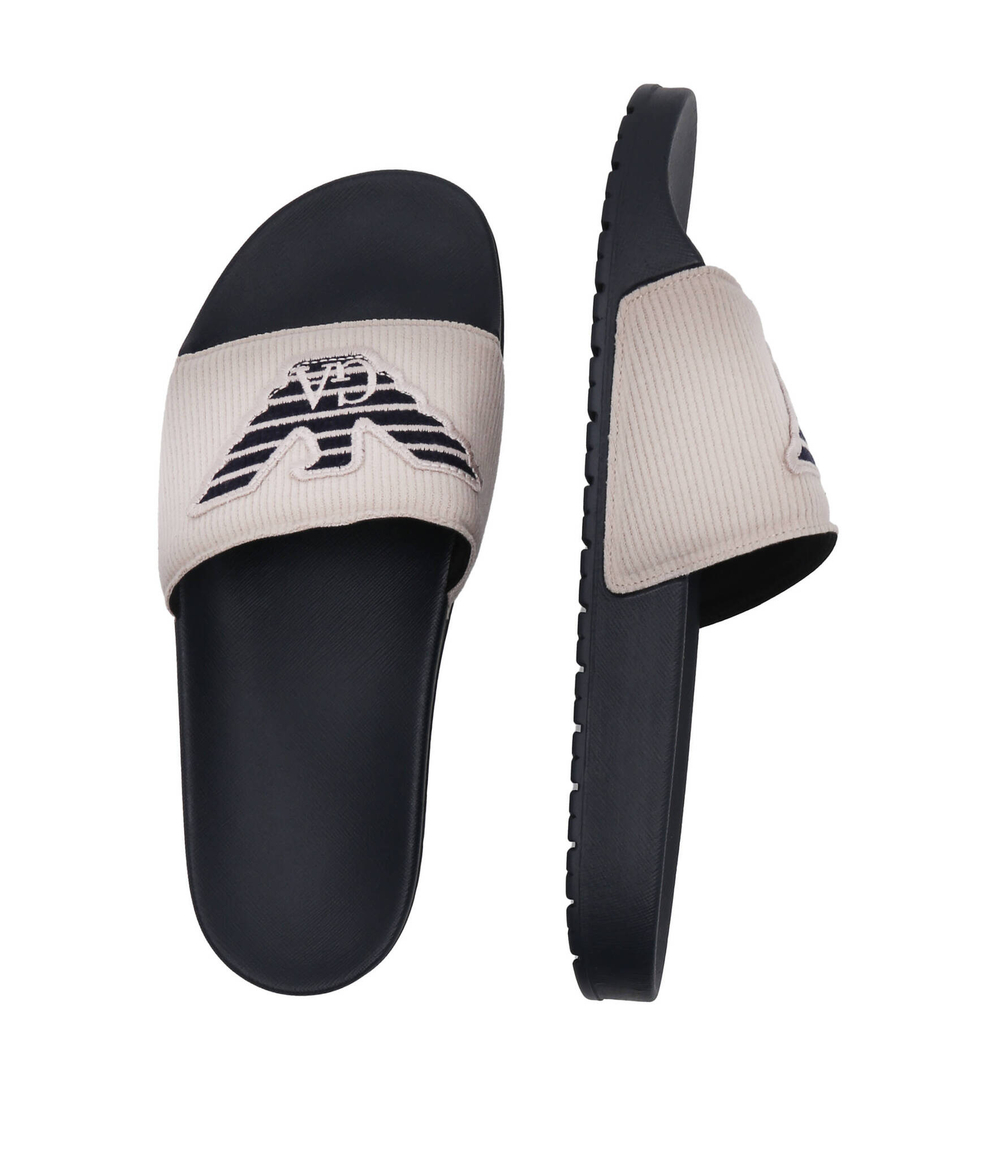 Шлепанцы Emporio Armani - бежевый(XJPM16 XN872)