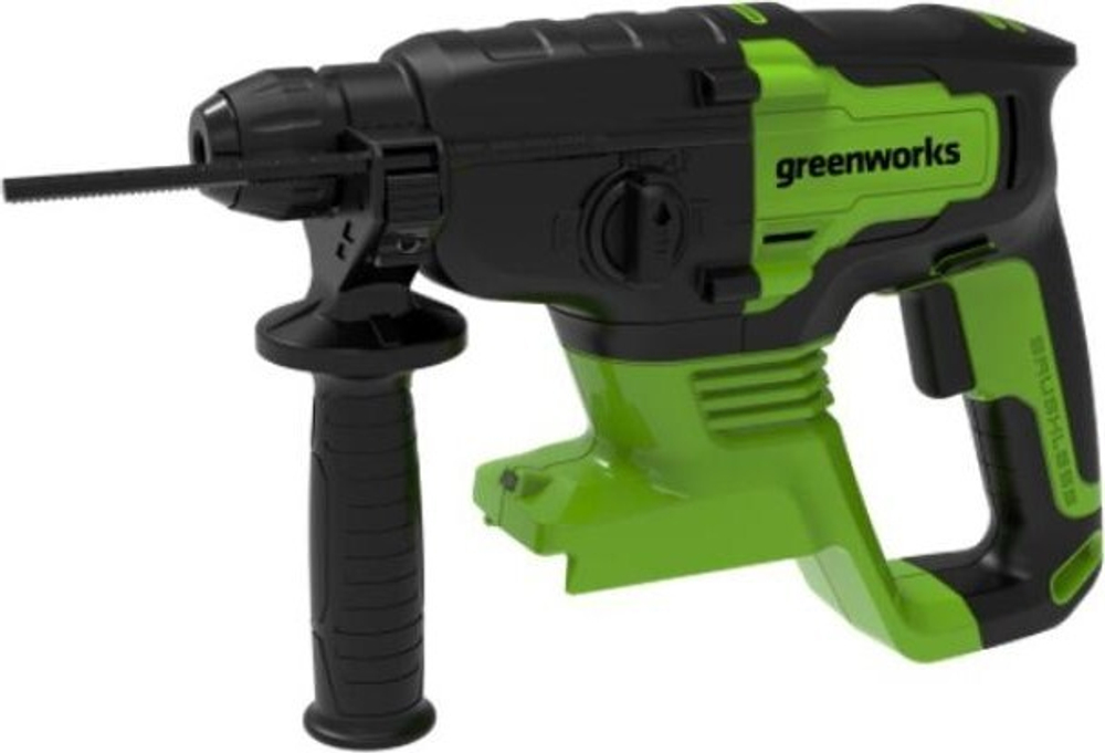 Перфоратор аккумуляторный GREENWORKS GD24SDS2K4 бесщеточный 3803007UB