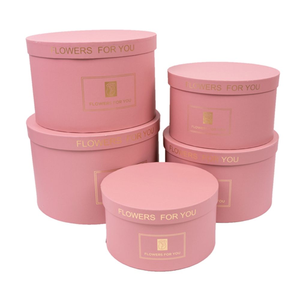 Коробка ШАЙБА С КРЫШКОЙ Flowers 29,8*19 ПЫЛЬНО-РОЗОВЫЙ