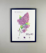 Фоторамка 30х40 см синяя, без фактуры, арт. 3040.752306