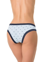 Трусы-слипы с принтом в виде сердец (Размер: L) (Цвет: голубой)