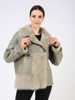 Дубленка зимняя натуральная короткая