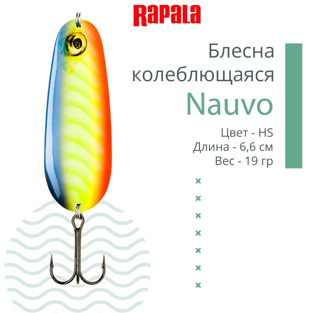 Блесна колебалка Nauvo 19 /HRL