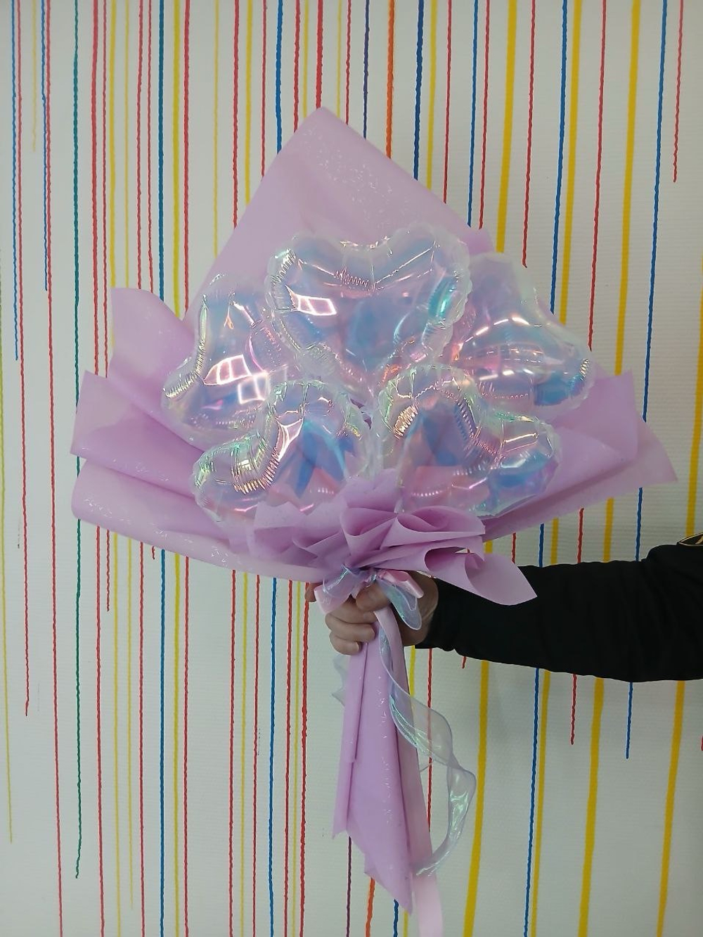 Букет розовый хамелеон