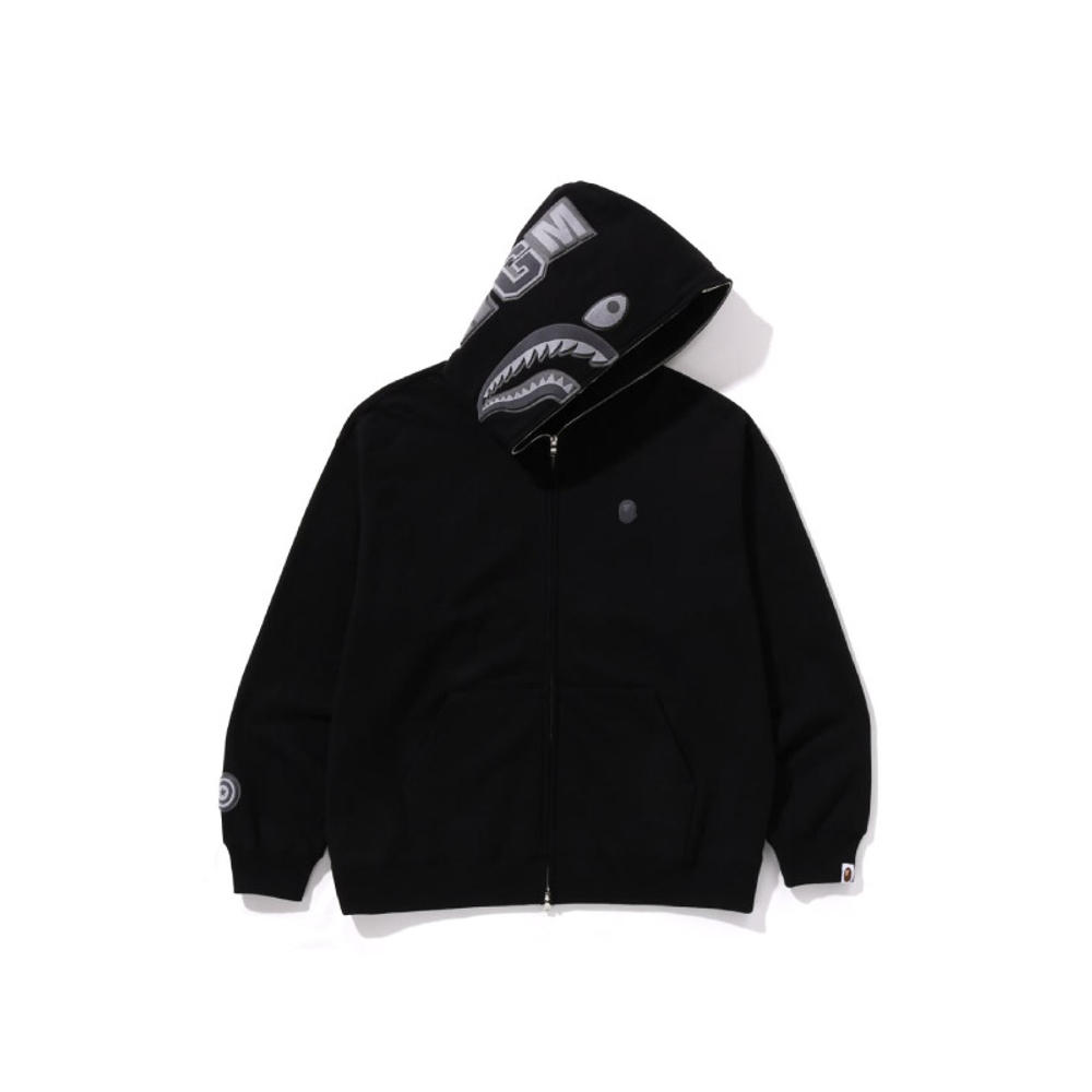 A Bathing Ape Head One Point Shark Zip Худи черный