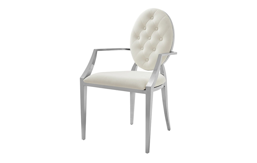 Стул Y110B бежевый бархат