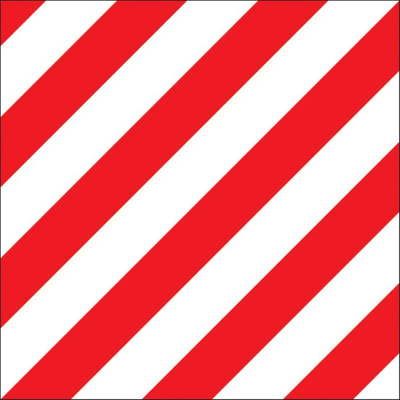 Знак безопасности Крупногабаритный груз, 400x400 мм, с/в металл