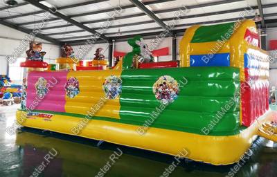 Надувной батут "Лесные друзья", 7*5*4 м