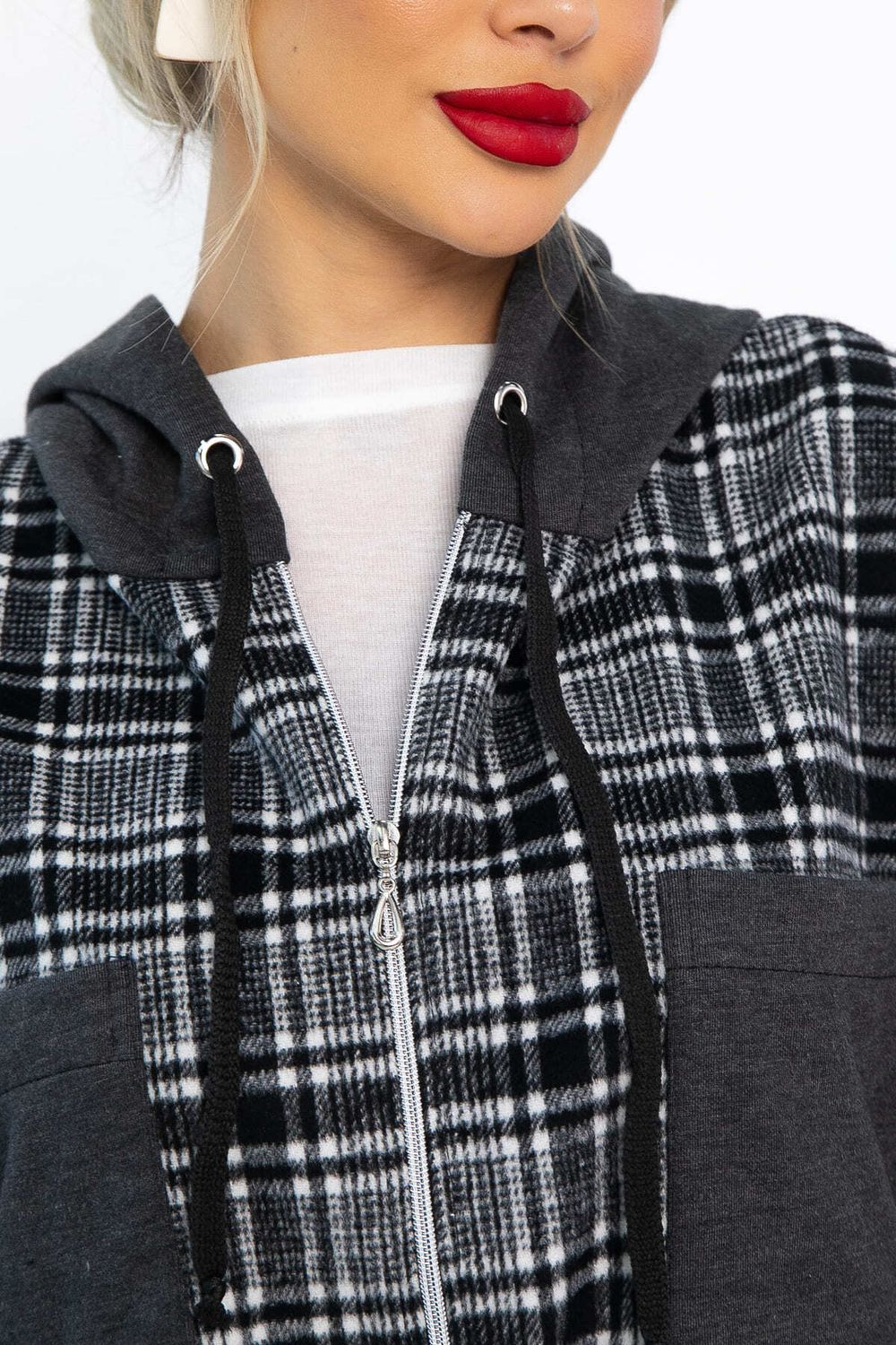 Рубашка с капюшоном Стокгольм (серая) Б14593-50М LT Collection