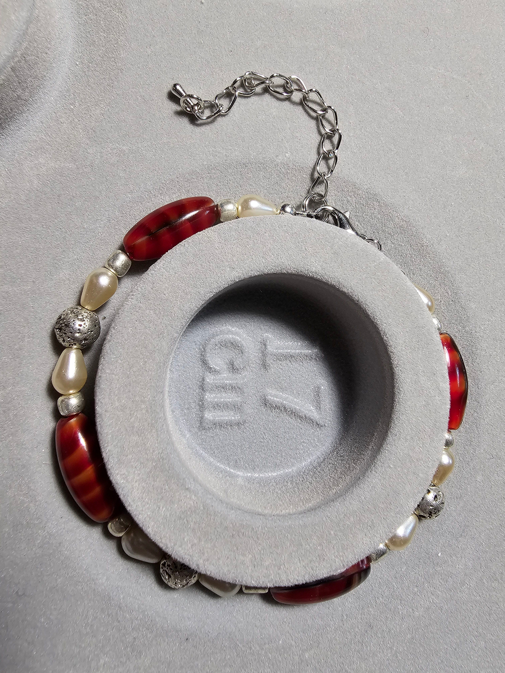 Комплект бижутерии Таля Арт "Лава" ручной работы с натуральными камнями