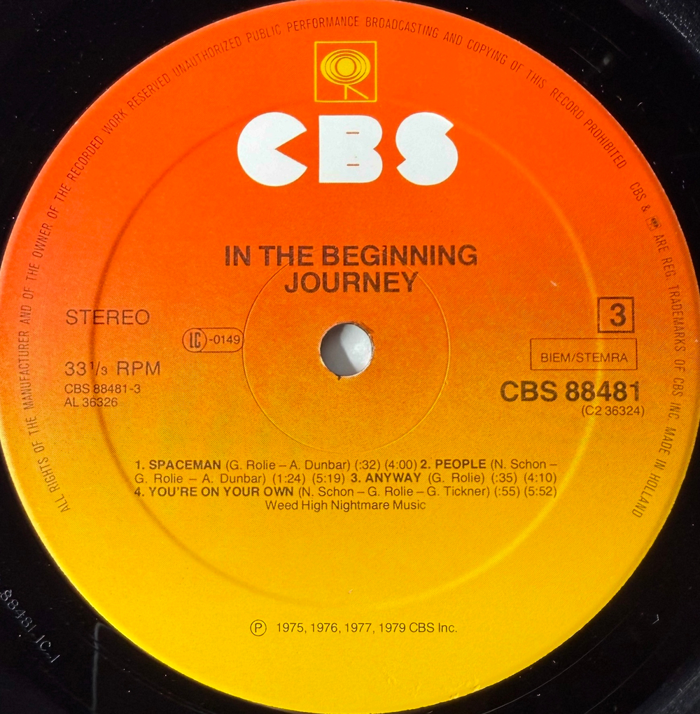 Journey - In The Beginning 1975-1977 2LP (Голландия 1979г.)