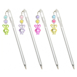 Ручка шариковая, Basir, синие чернила, серия "Зайчик", с брелоком, 40 шт