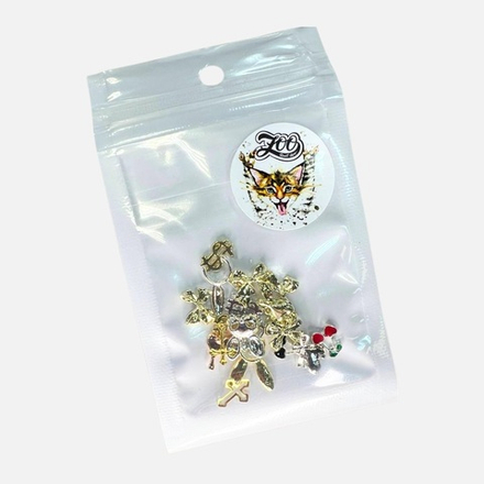 1866 Микс объёмных фигурок 20 шт, рандомный набор, металл