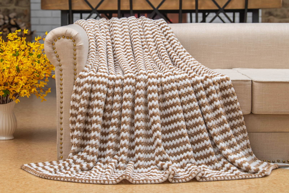 Плед 160х220 Sofi De MarkO Гринда кофе