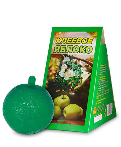 Ловушка клеевая ЯБЛОКО КЛЕЕВОЕ для защиты растений от вредителей,