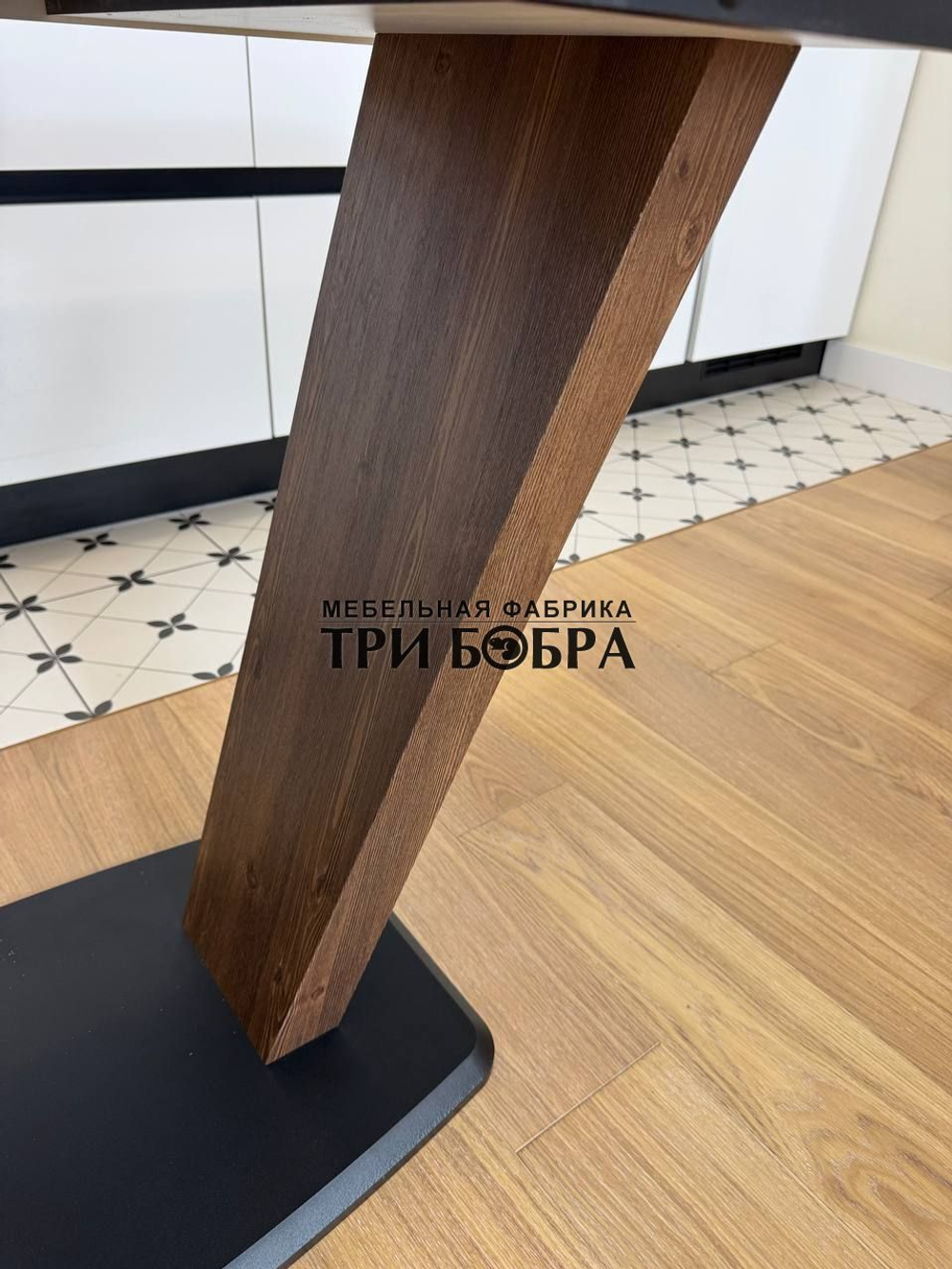 Кухонный раздвижной стол "Прадо", черный мрамор