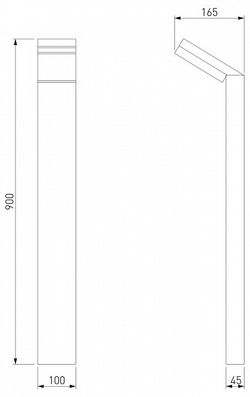 Наземный низкий светильник Elektrostandard Sensor a053948