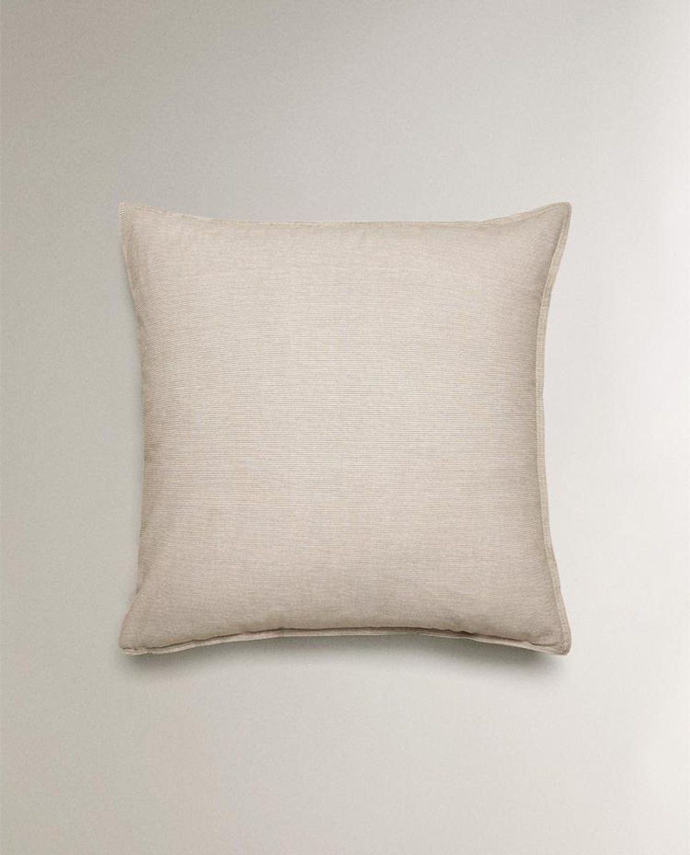 ZARA HOME НАВОЛОЧКА В ПОЛОСКУ, БЕЖЕВЫЙ