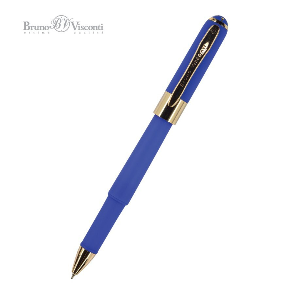 Ручка шариковая Bruno Visconti "Monaco" синяя, 1,0мм., синий корпус