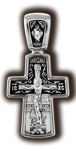 Крест нательный с Николаем Чудотворцем.