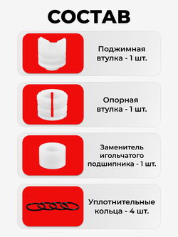 Ремкомплект рулевой рейки для ЭУР Nissan LAFESTA (I) правый руль (12.2004-12.2012) (R-4)