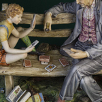 Фарфоровая мануфактура Capodimonte «Игра в карты»