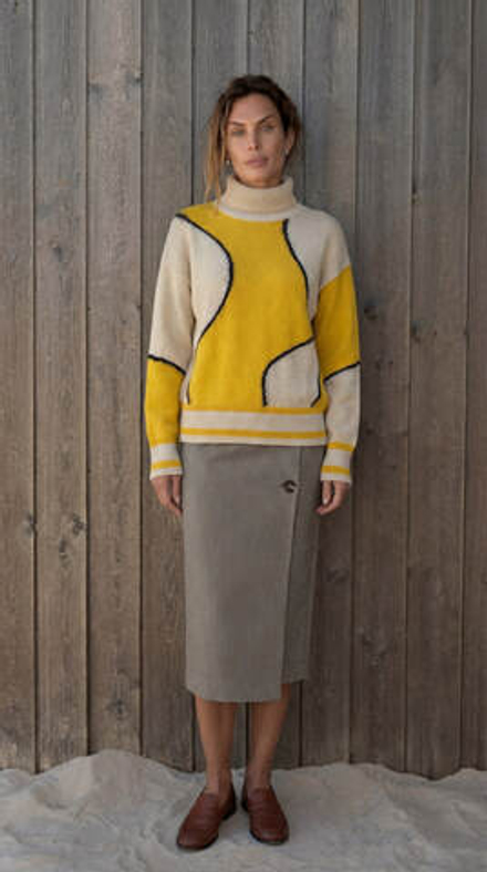 Юбка midi c запахом