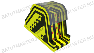 Надувной модуль препятствий «Большая гора», 9×3,5×5,6 м
