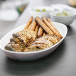 Блюдо сервировочное tierra, 22,9х41х4,2 см, бежево-розовое