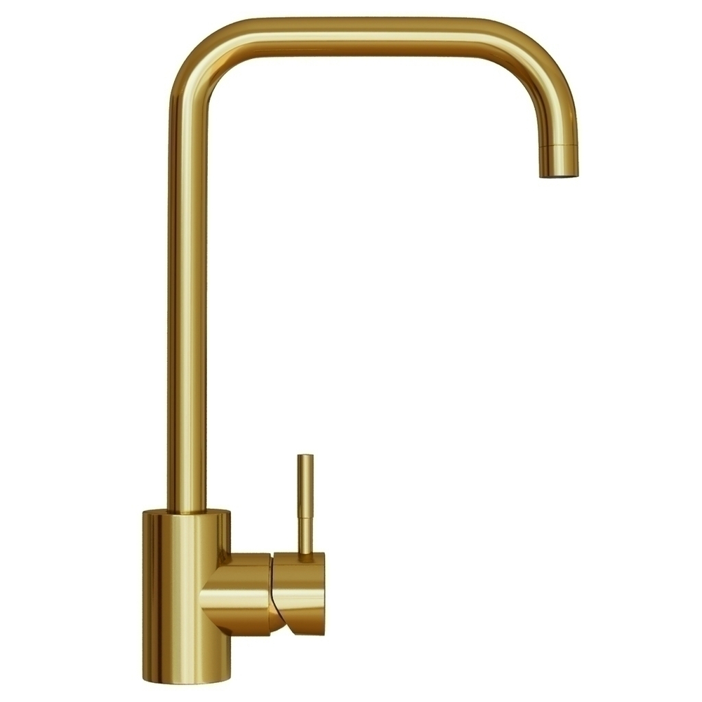 Смеситель для кухни 35k MIXLINE MLSS-0301G трубчатый излив, ЗОЛОТО