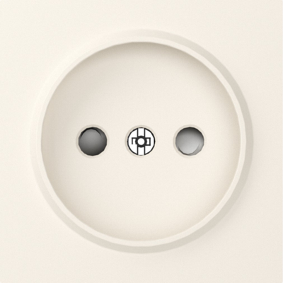 Накладка для розетки без заземления, со шторками 16A 250 В~, матовый кремовый, серия A07