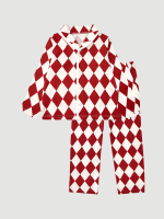 Пижама с воротником Mjölk Ромбы