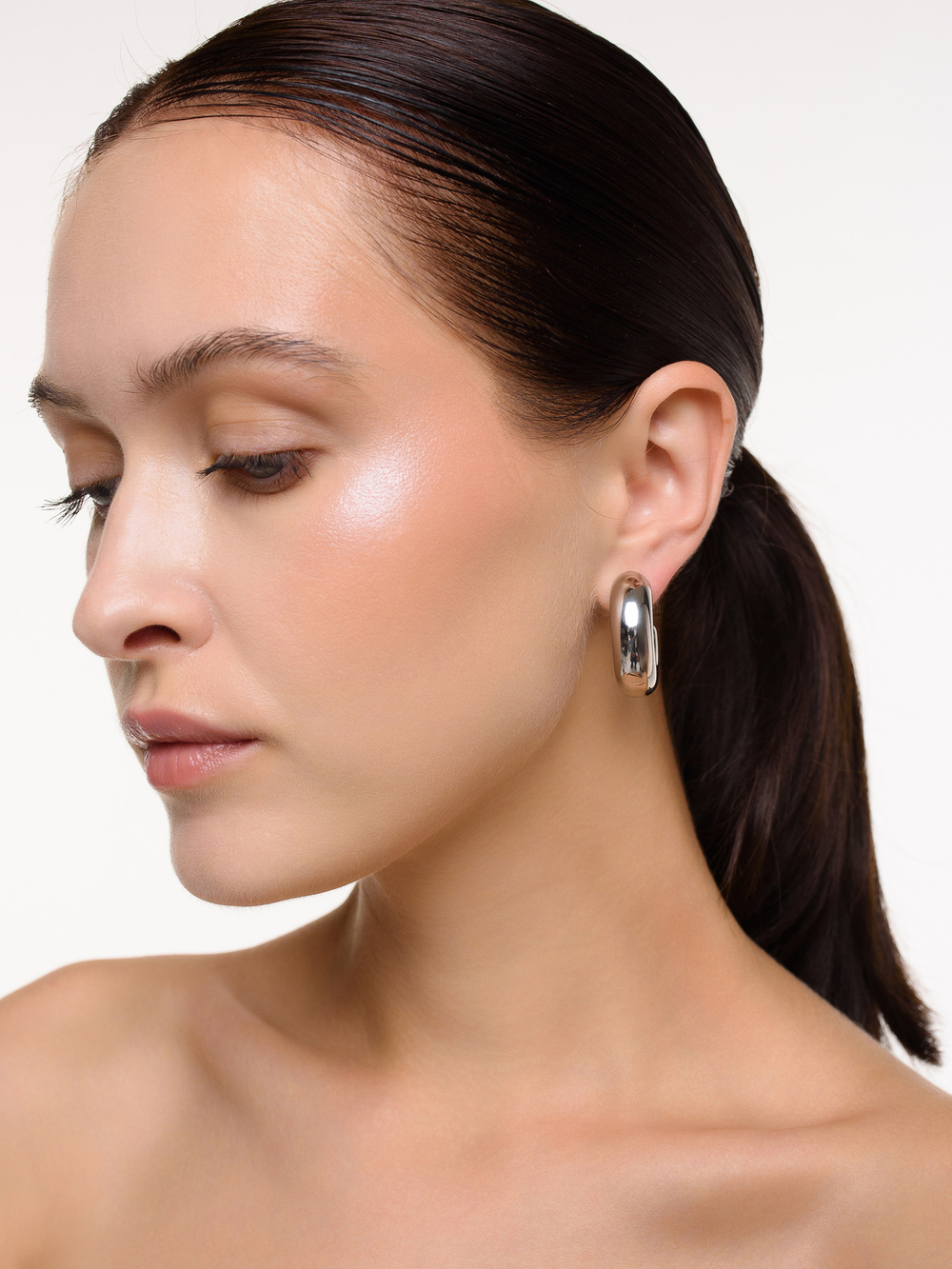 Пусеты "Bagel Ball" Silver