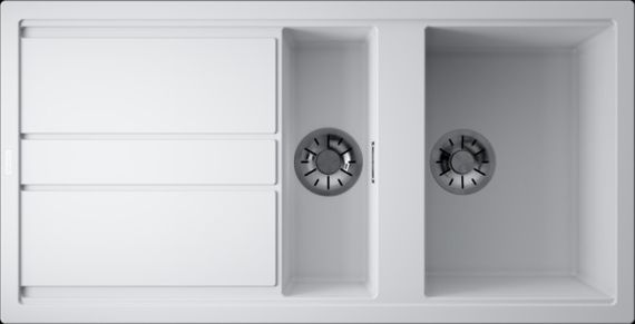 Мойка Kitagawa 100-2-WH Artceramic/белый(арт.4993803)