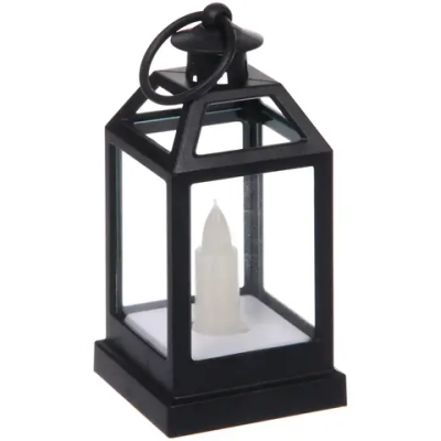 Сувенир с подсветкой «Свеча» 6*12,5 см, Бронза (работает от батареек LR44*3)