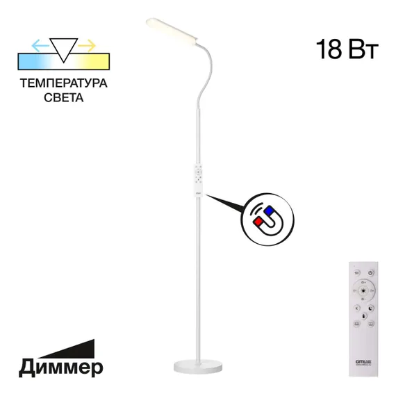 CL804050 Alex Белый торшер с пультом
