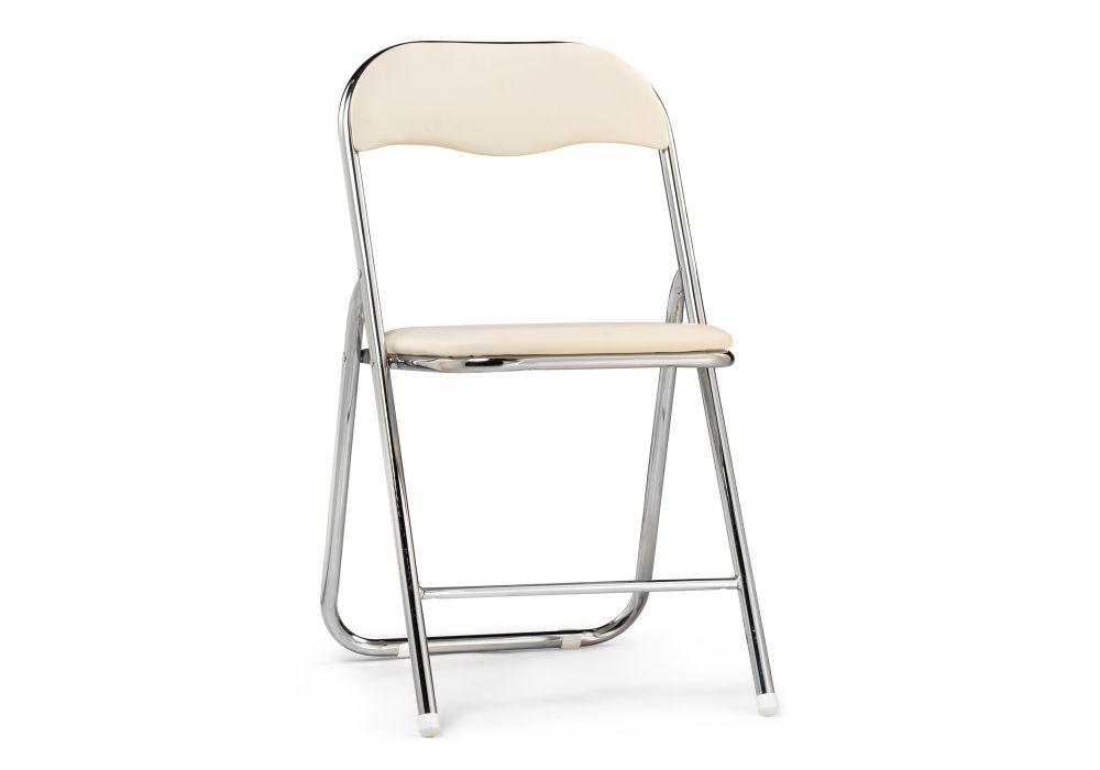 Стул на металлокаркасе Fold 1 складной beige / chrome