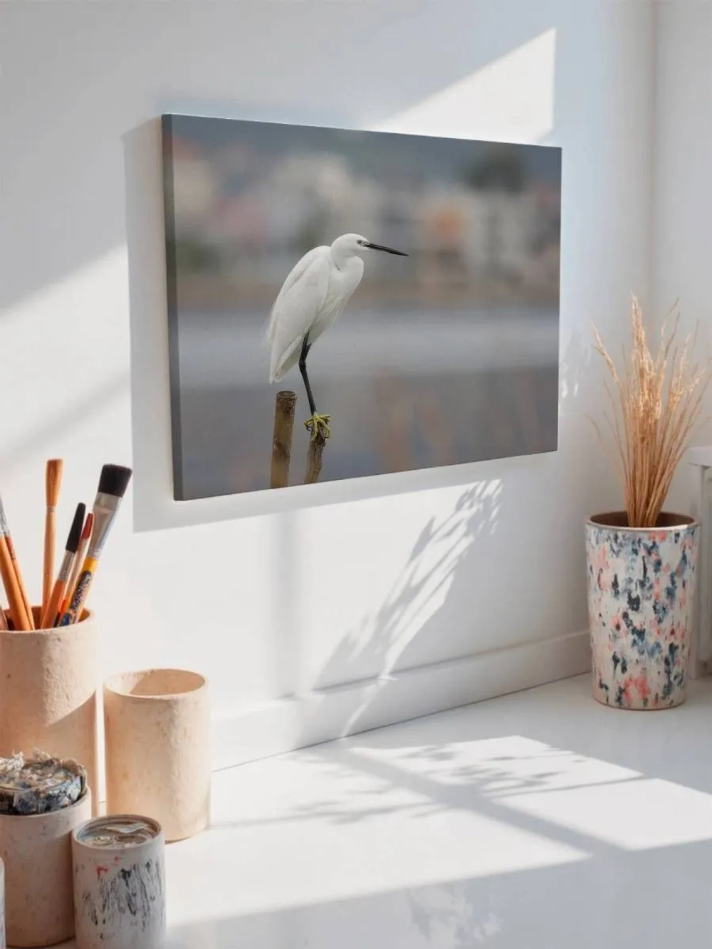 Картина на стену 40 X 50 Цапля