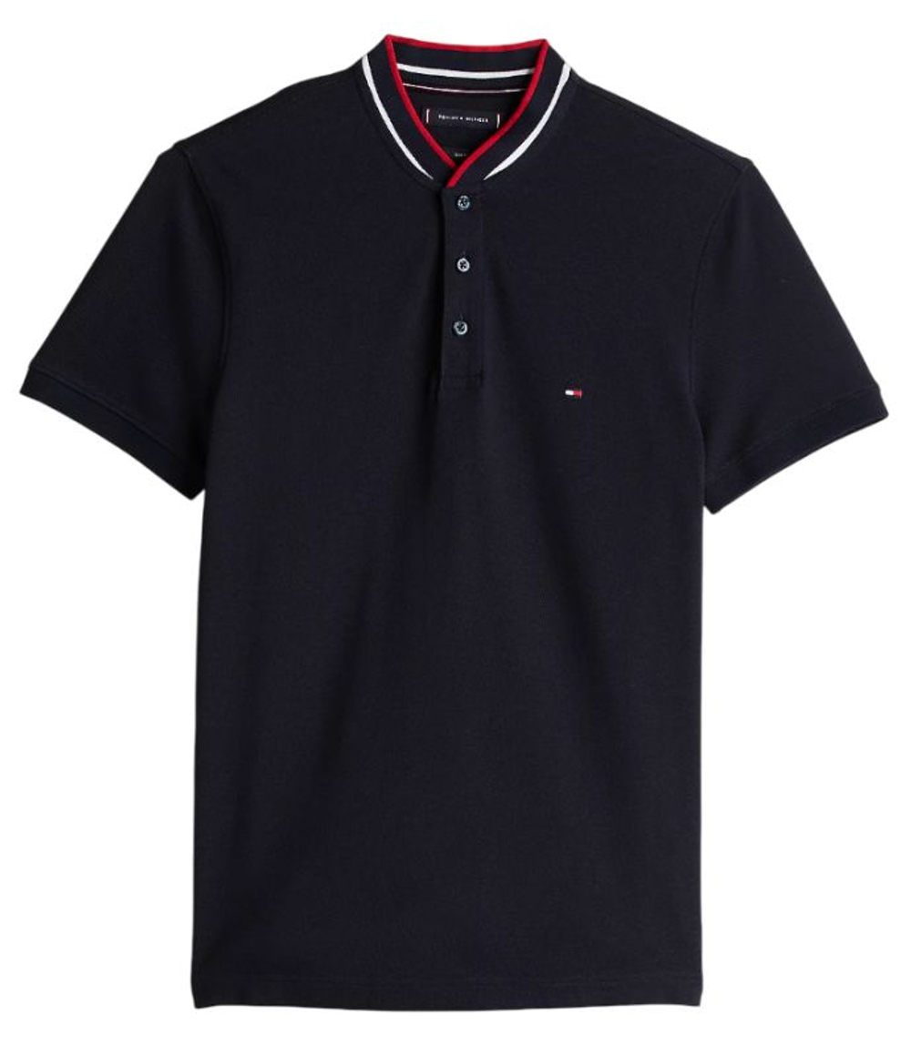 Теннисное поло Tommy Hilfiger Mao Tipped Slim