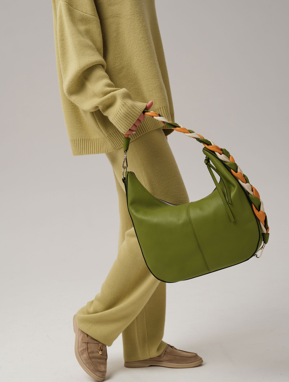 Кожаная сумка Azaro 30840 зеленый бамбук