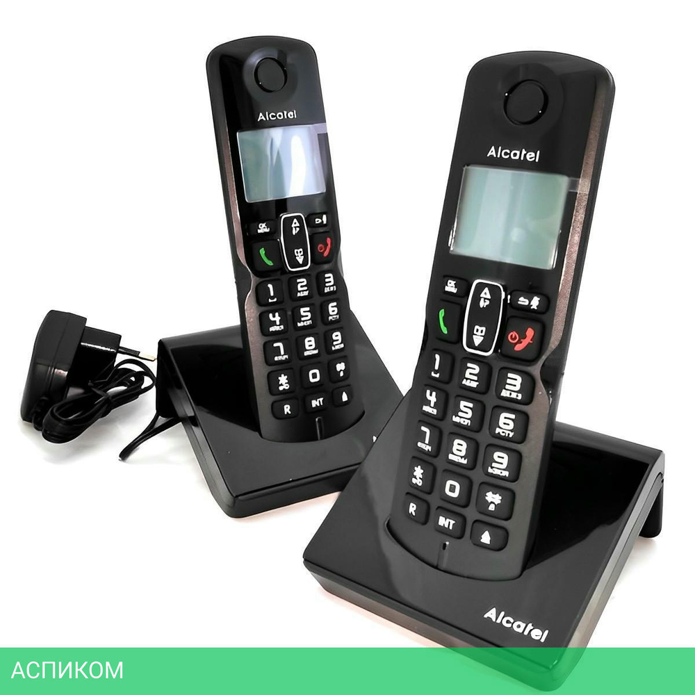 Радиотелефон DECT Alcatel S230 DUO Black