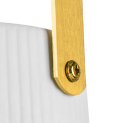 799013 Подвес CERAMO 1х12W E27 ЛАТУНЬ/БЕЛЫЙ