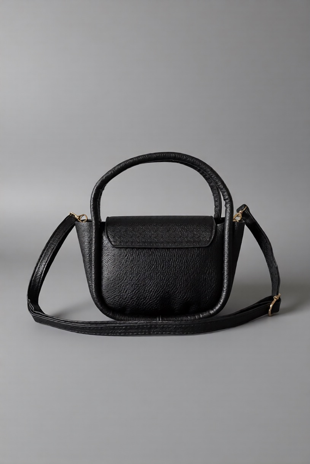 Женская сумка-клатч из натуральной кожи QOZA черный