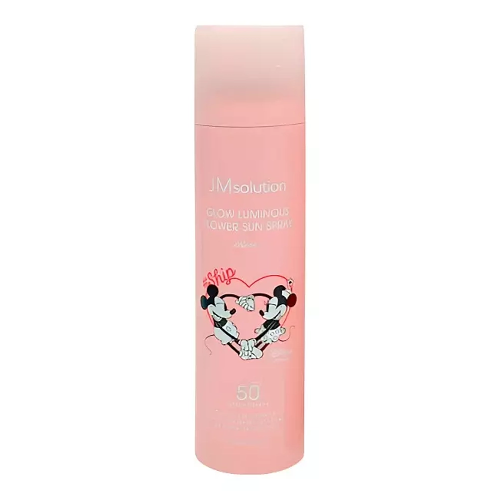 JMsolution Спрей солнцезащитный - Disney collection heart luminous rose SPF50+ PA++++, 180мл, шт