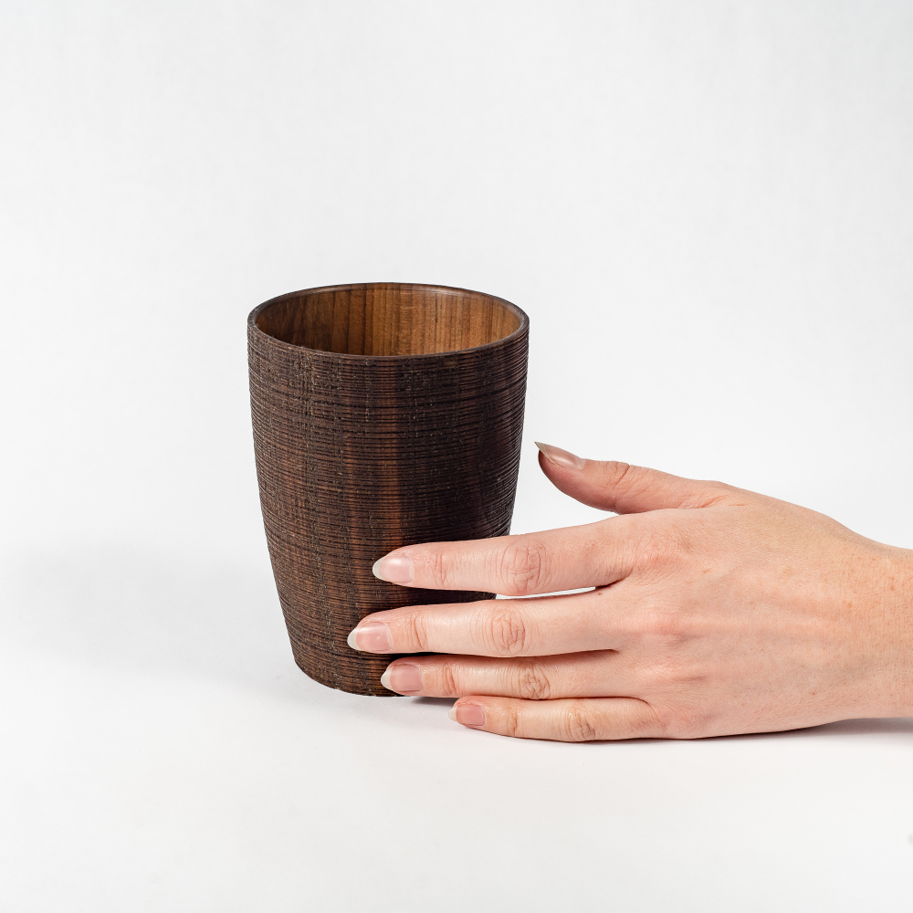 Деревянный стакан из кедра для напитков C50