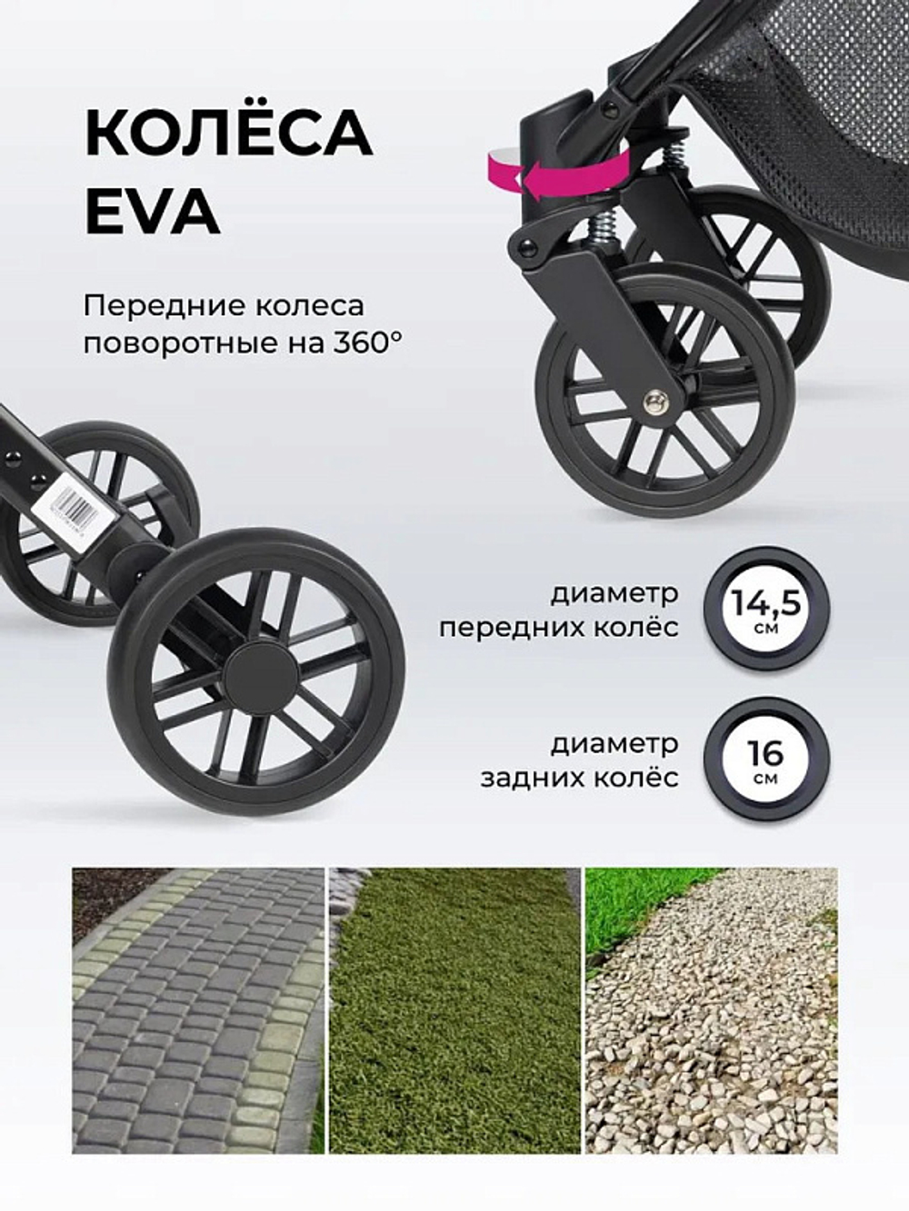 Kоляска детская прогулочная Farfello Comfy Go Comfort 2025 (Grey/Серый CG-015)