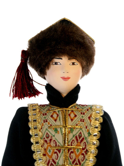 Кукла коллекционная в Калмыцком мужском костюме