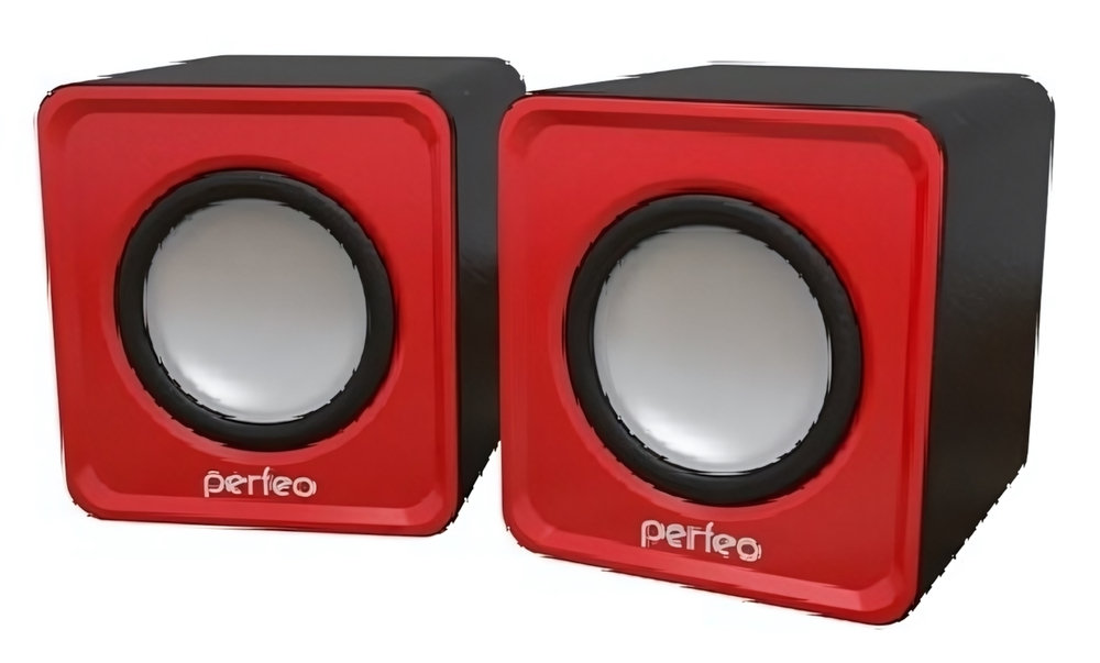 Колонки Perfeo WAVE 2*3 USB Red